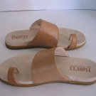 Born F19016 Women's Tan Leather Slip on Sandal Shoes CQA17 Sz 8 Pre-Owned