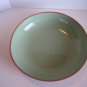 Romertope Terra Rosa Reco Large Green Pottery Bowl 12 1/2in.R x 4in.D Pre-Owned