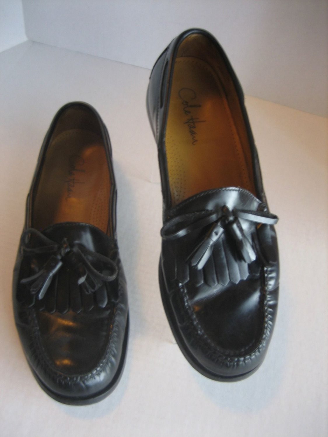 Cole Haan Men's Black Leather Dress Loafer Shoe C02691XD11 Sz 11 1/2 D Pre-Owned