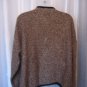 Coldwater Creek Women's Multi-Brown Open Sweater with Black Trim Sz 1X NWNT