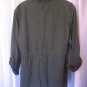 Elle Liberte Junior Size Military Olive Green Jacket & Flower Pin Sz XL NWWT