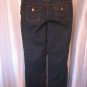 French Cuff Junior Size Dark Wash Blue Denim Jean Boot Cut/Flare Pants Sz 14 NW