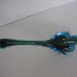 Vintage Mid Century Layered Blue Long Neck Goose Hand Blown Figurine Pre-Owned