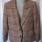 Pendleton Petite Women's Tan Plaid 100% Virgin Wool Blazer Jacket Sz 4 Pre-Owned
