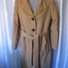 ASAREL Junior Size Tan Wool Bend Trench Style Coat Lined Sz XL Pre-Owned