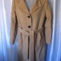 ASAREL Junior Size Tan Wool Bend Trench Style Coat Lined Sz XL Pre-Owned
