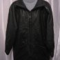 Vintage AM2 Women's Black Leather Zipper Front Lined  Jacket/Coat Sz L Pre-Owned
