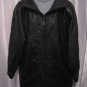 Vintage AM2 Women's Black Leather Zipper Front Lined  Jacket/Coat Sz L Pre-Owned