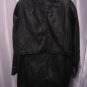 Vintage AM2 Women's Black Leather Zipper Front Lined  Jacket/Coat Sz L Pre-Owned