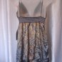 Tramp Junior Size Grey Sequined Paisley Spaghetti Strap Shirt Sz S NWWT 100%Poly