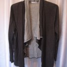 Calvin Klein Women's Dark Grey Long Sleeve Cardigan Sweater Sz L 84%Acrylic NWNT