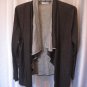 Calvin Klein Women's Dark Grey Long Sleeve Cardigan Sweater Sz L 84%Acrylic NWNT