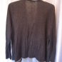 Calvin Klein Women's Dark Grey Long Sleeve Cardigan Sweater Sz L 84%Acrylic NWNT