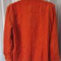 Canyon Road Women's Orange Faux Suede Button Down Long Sleeve Shirt Sz XL NWNT