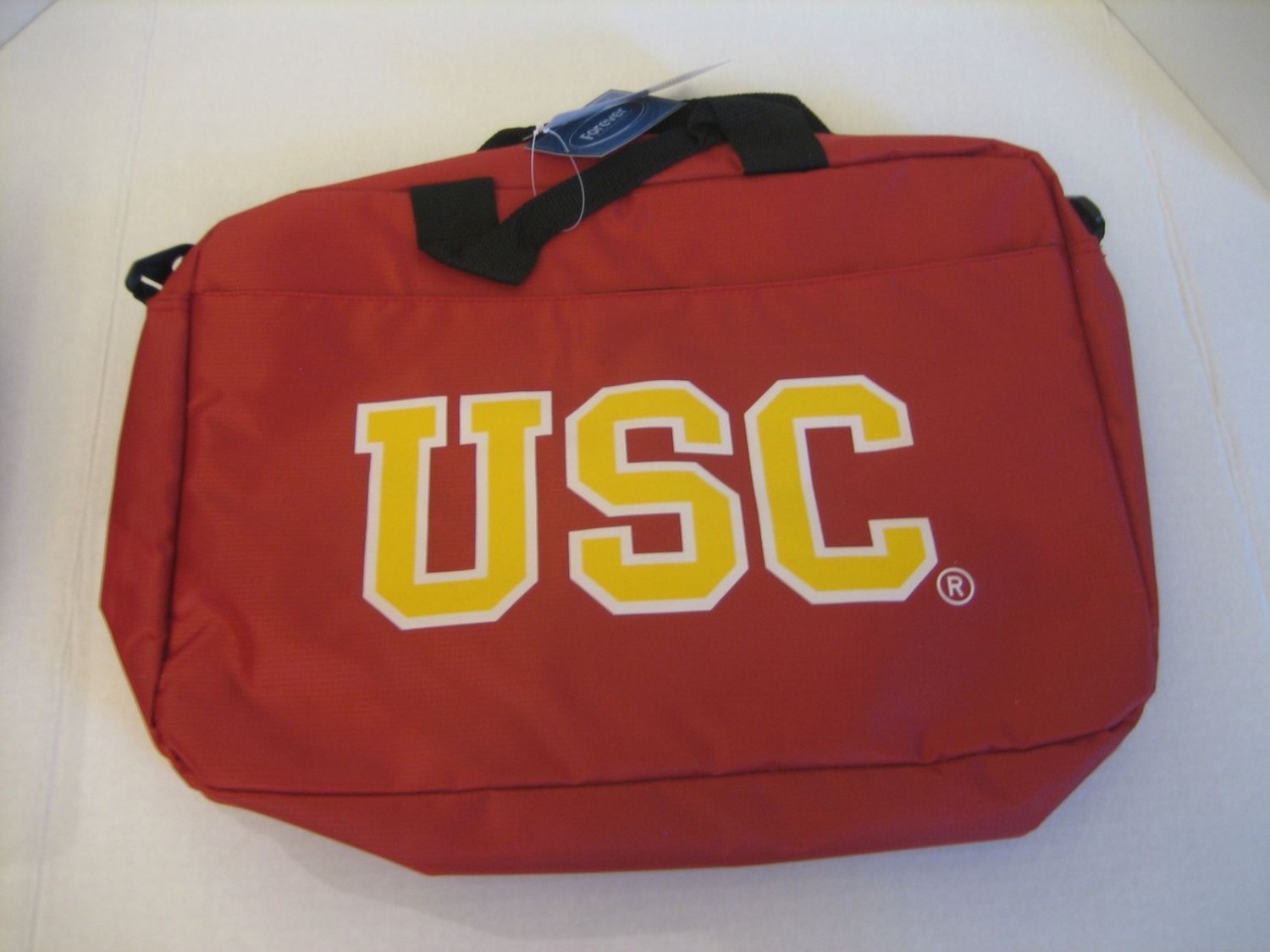 Forever Collegiate Licensed Product USC Trojans Red Nylon Computer/Book Bag NWWT