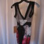Two Pixies Women's Orchid/Grey/Black Sleeveless 100% Polyester Top Sz S NWWT