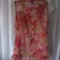 Dimri Junior Size Pink Floral Sleeveless Blouse Top Sz L NWWT 100% Polyester