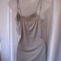 All About Me Junior Size Grey Sequined Solid Spaghetti Strap Shirt Sz M NWWT