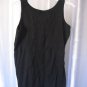 Carina Junior Size Black Tank Top with Silver Crown 100% Cotton Sz XL NWNT