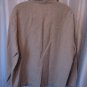 Guarantee Women's Tan Linen Button Down Long Sleeve Blouse/Shirt Sz XL Pre-Owned