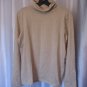 Mac & Jac Junior Size Tan Oatmeal Mock Turtleneck Long Sleeve Shirt Sz L NWWT