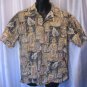 Cooke Street Men's Hawaiian Button Down Shirt Sz L Pre-Owned 100% Cotton Hawaii
