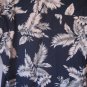 OP Sports  Men's Blue Leaf Print Button Down Hawaiian Shirt Sz S 100%Cotton NWWT