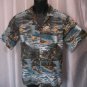 Aloha Republic Men's Hawaiian Button Down Shirt 100% Cotton Sz L PreOwned Hawaii