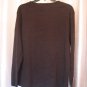 Bobbie Brooks Women's Black Long Sleeve V Neck Shirt 95% Cotton Sz XL NWNT