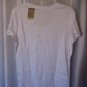 Sonoma Misses Size White 100% Cotton Short Sleeve V Neck Shirt/Top Sz XL NWWT