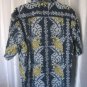 Tommy Bahama Men's Blue Hawaiian 100% Silk Button Down Shirt Sz M Pre-Owned