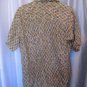 Robert Stock Men's 100% Silk Button Down Short Sleeve Shirt Sz M Pre-Owned