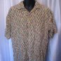Robert Stock Men's 100% Silk Button Down Short Sleeve Shirt Sz M Pre-Owned
