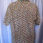 Robert Stock Men's 100% Silk Button Down Short Sleeve Shirt Sz M Pre-Owned