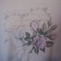 Trilogy Women's Tan Short Sleeve Shirt with Pink Roses Sz XL NWWT 100% Cotton