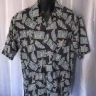 Burma Bibas Men's Blue Hawaiian Button Down Shirt Sz M Pre-Owned 100% Cotton