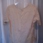 Sanchi Junior Size Tan 100% Cotton Sequins & Beads Tunic Shirt Sz XL Pre-Owned