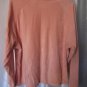 Kenji Junior's Peach Pullover Long Sleeve Shirt Sz XL Pre-Owned 100% Polyester
