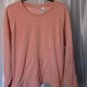 Kenji Junior's Peach Pullover Long Sleeve Shirt Sz XL Pre-Owned 100% Polyester
