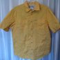 Columbia Sportswear Company Yellow Button Down Shirt Sz M Pre-Owned 96% Cotton