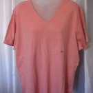 Venezia Jeans Clothing Co Women's Dusty Rose Pink V Neck Shirt Top Sz 22/24 NWWT