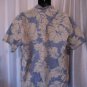 Cooke Street Men's Blue/Tan Cotton Short Sleeve Hawaiian Shirt Sz XL Pre-Owned