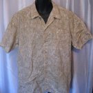 Columbia Sportswear Men's Fish Hawaiian Cotton Button Down Shirt Sz M Pre-Owned