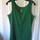St. John's Bay Rib Junior Size Green Tank Top 100% Cotton Sz XL NWNT