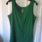 St. John's Bay Rib Junior Size Green Tank Top 100% Cotton Sz XL NWNT