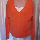 Faded Glory Coral Breeze V Neck Knit Shirt Sz XL(16/18) New with Tag 95% Cotton