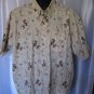 The Saturday Evening Post Golf Print Men's Button Down Shirt Sz L Pre-Owned