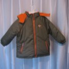 IXreme Frost Free Olive Green/Orange Toddler Boys Puffy Coat/Jacket Sz 3T NWWT