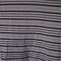 Real Clothes Saks Fifth Avenue Junior Size Silk Black/Grey Striped Shirt Sz XL