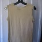 Mossimo Junior Size Tan Tank Top Shirt Sz L 100% Lyocell Pre-Owned